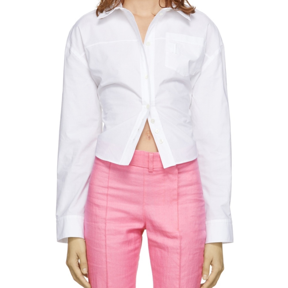 Jacquemus White ‘La Chemise Aqua’ Shirt Size 36 - Button Up